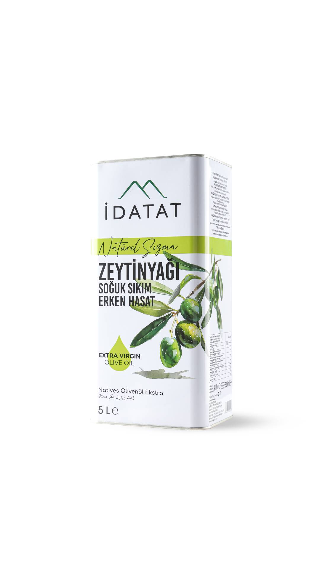 EDREMİT NATUREL SIZMA ERKEN HASAT ZEYTİNYAĞI 5LT