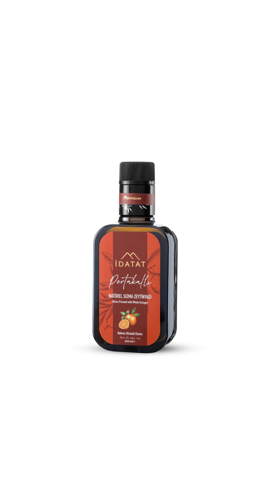 İDATAT PORTAKALLI NATÜREL SIZMA ZEYTİNYAĞI 250 ML